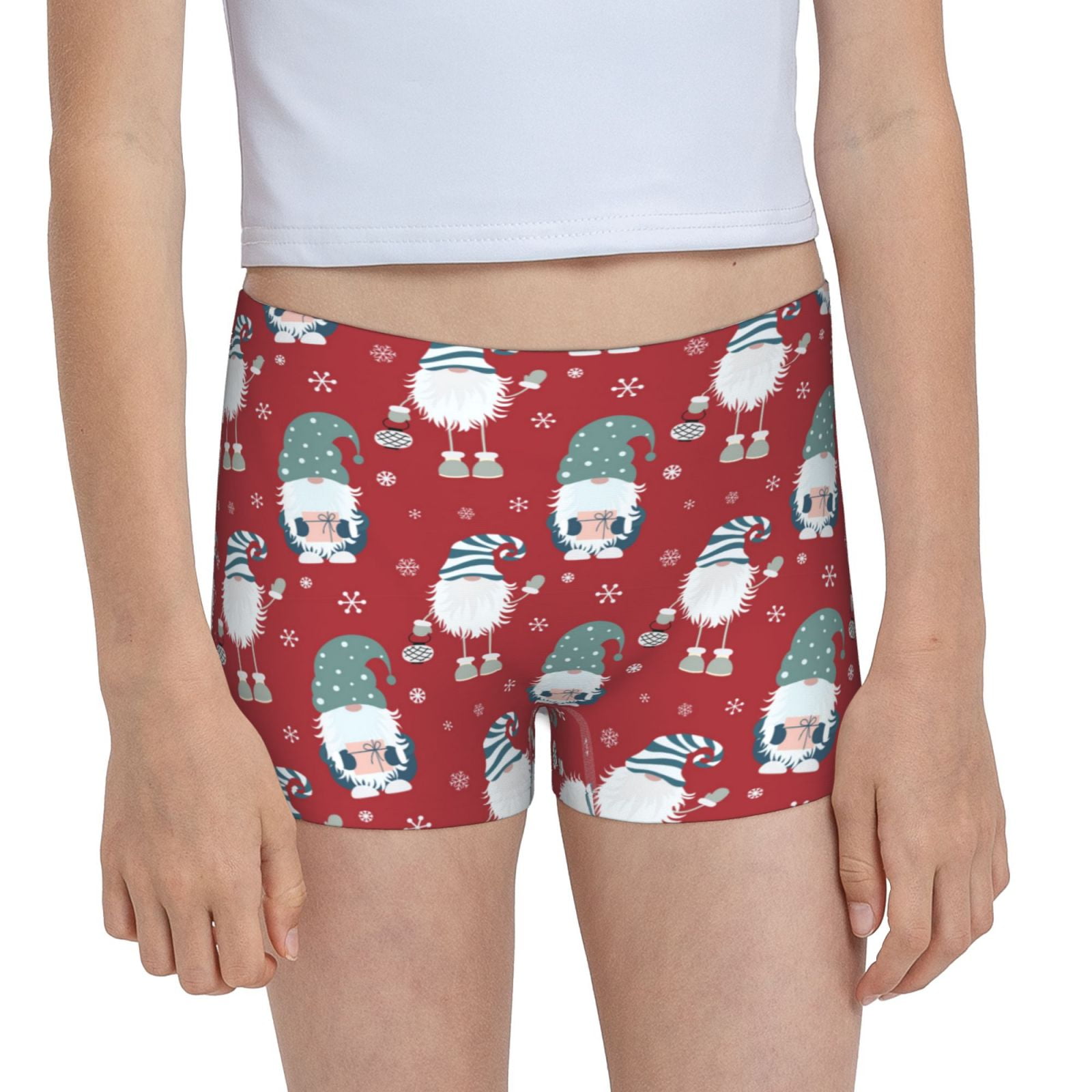 Easygdp Gnome And Snowflakes Girls Hipster Cotton Underwear Little