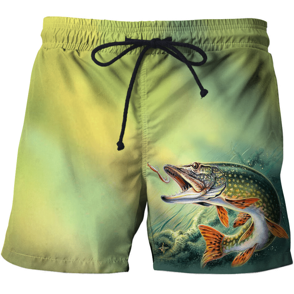 3d Fish Quick Dry Summer Men Swimwear Men Beach Board Shorts Briefs For