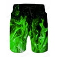 thumbnail image 1 of 3d Graphic Swimwear Shorts Flame 3D printed Surfing Board Shorts Coconut Tree Beach Shorts Men's Swim Trunks Briefs Quick Dry, 1 of 7