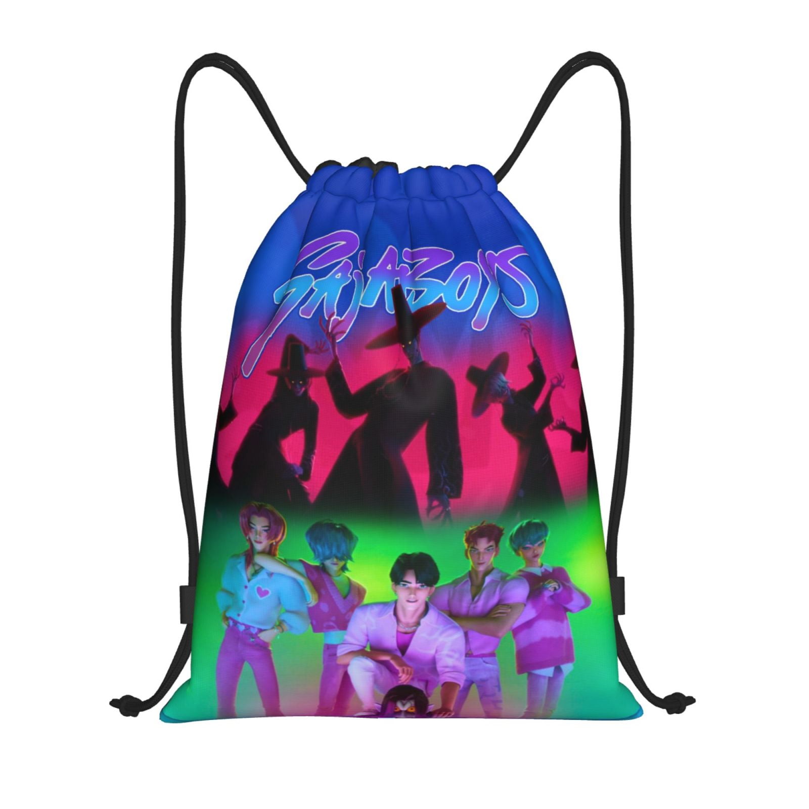 3d Graphics Kpo-p Demon Hun-ter Print Drawstring Bag Backpack ...