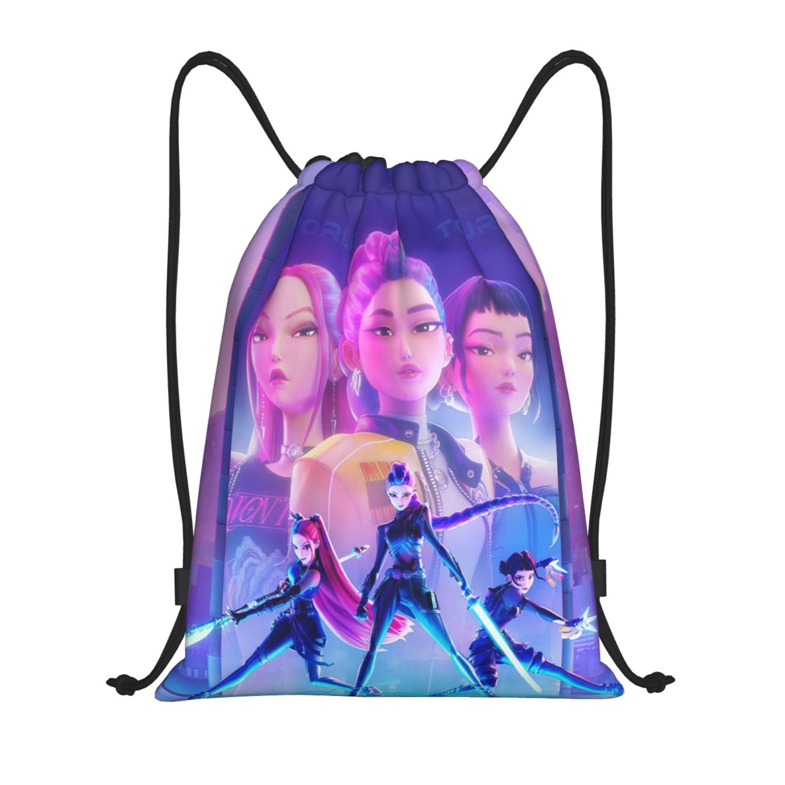 3d Graphics Kpo-p Demon Hun-ter Print Drawstring Bag Backpack ...