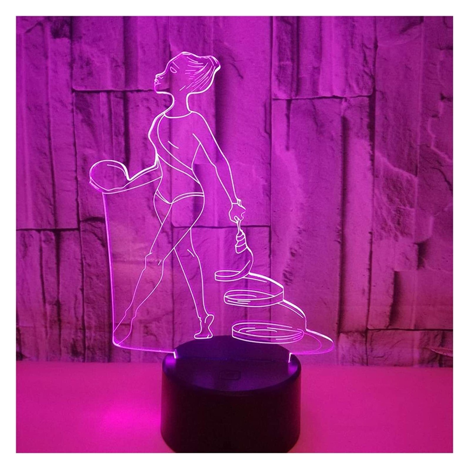 3d Lamp, bedroom, children Sport Gymnastics Ribbon Babll Modelling LED