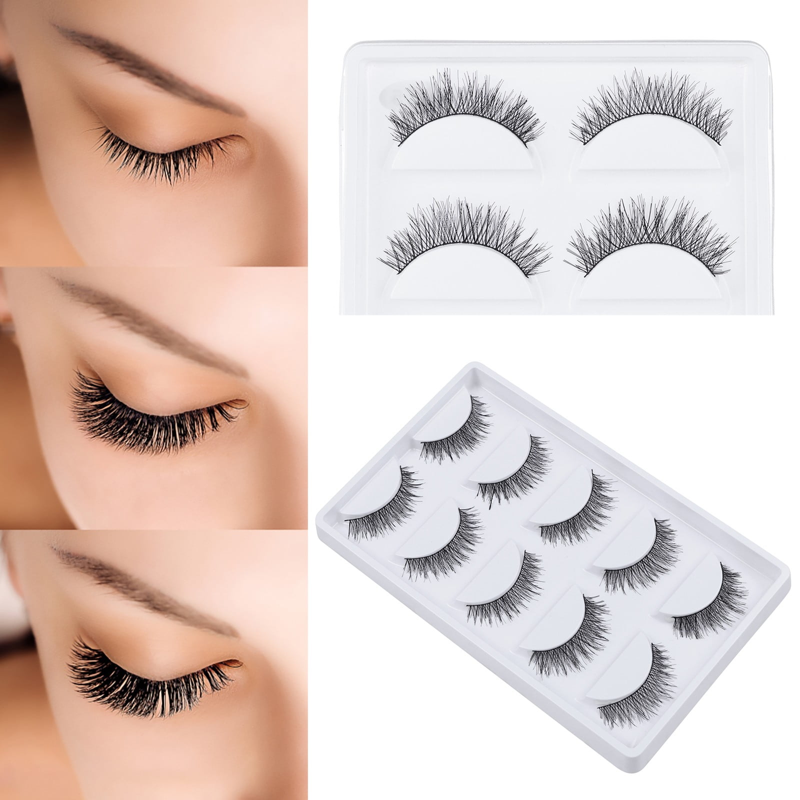 3d Lashes Bundle Short False Lashes Salon Lashes 105 20 Mm Lashes Full Volume Lashes D Curl Non Lashes Magnify Lashes Nine to Five Lashes Eyelashes for Big Eyes 30 Lashes Lashes Brushed 7