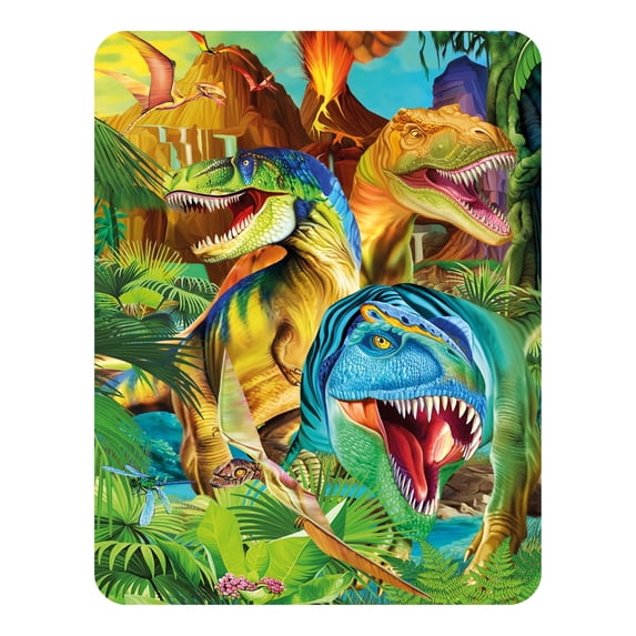 3D LiveLife Magnet - Dino Smiles from Deluxebase. Lenticular Jurassic Animal Refrigerator Magnet. Decorative 3D Dinosaur Flat Magnets. Cute Small Magnets for Fridge, Dishwasher and Whiteboard.