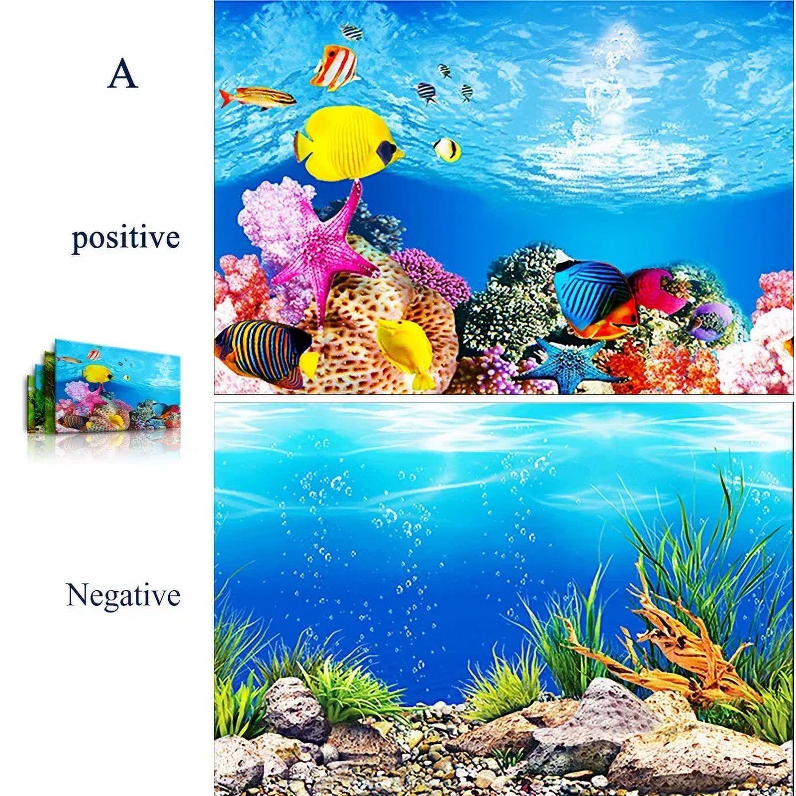 3d Marine Background for Aquarium Decorations Stickers & Poster Goods Decoration Fish Tanks and