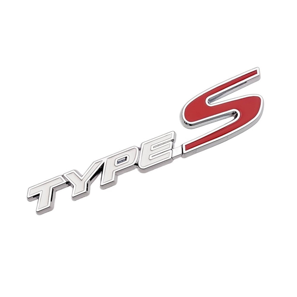 3d Metal Type S Logo Type R Emblem Letters Car Trunk Badge Type S Type ...