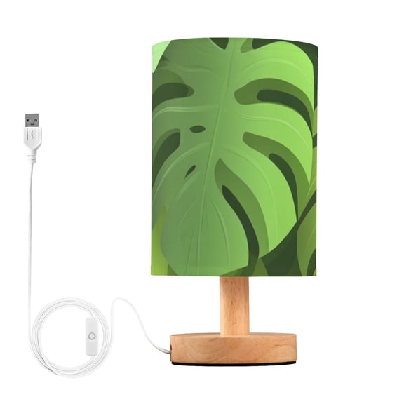 3d Monstera Leaves Table Lamp with USB Port LED Warm Light Lamp Night Light Home Decor