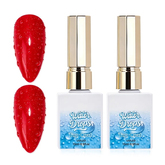 3d Nail Gel,Nail Gel Glue,Gel Nail Polish Top Coat,Gel Nail Polish,Or Nail Art, Water Droplet Rain Drop Effect,Non-Wipe Glossy Shiny Nail Art Top Coat