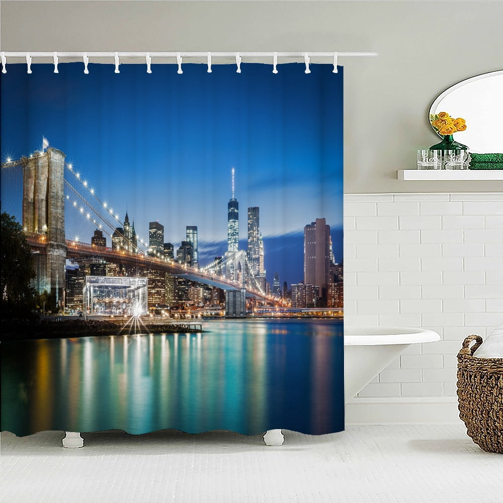 3d Nature Landscape Bathroom Shower Curtain Home Decor Curtain Anti ...
