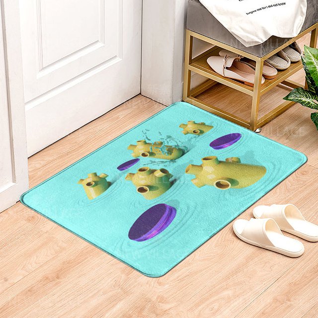 3d Oil Painting Bath Doormat for Bathroom Living Room r Diatomaceous Mat Non Slip Floor Entrance