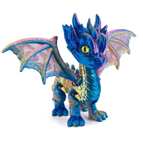 3d Printed Action Figure Dragon High Quality Multi-jointed Movable Small Flying Dragon Figures for Home Decor Desk Decoration