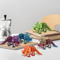 3d Printed Dinosaur, 3D Printed Dragon with Articulated Joints for Adult, 3D Printed Animal Fidget Toys for Stress Relief, Tabletop Decor & Gifts