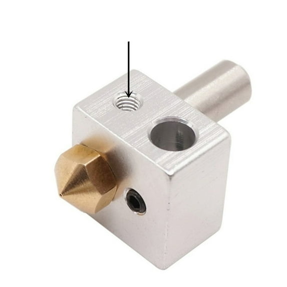 Raindrops Upgrade Your 3D Printer with Brass Hot End Extruder M7 Nozzle Silver Color