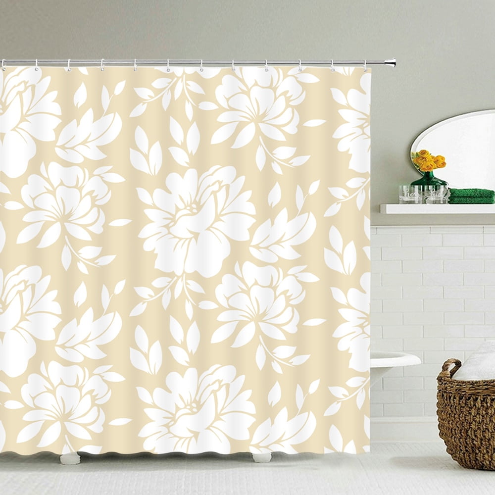 Bacteria Virus Print Pattern Bathroom Shower Curtain