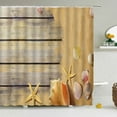 thumbnail image 1 of 3d Printing Sea View Beach Shell Sea Surf Shower Curtains Bathroom Curtain Waterproof Polyester Cloth With Hook Bath Home Decor, 1 of 5