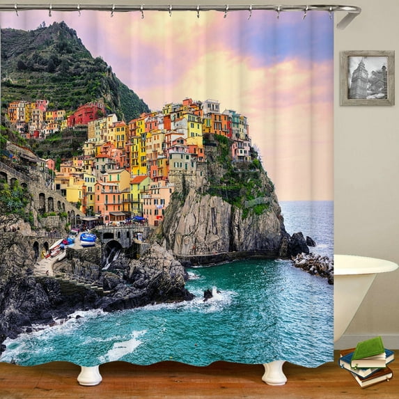 3d Printing Waterproof Bathroom Bath Curtains Natural Forest Shower Curtains With 180*200cm Washable Polyester Cloth Decor