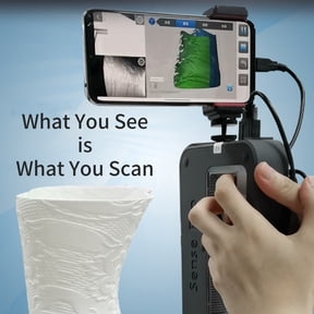 3d Sense Pro Handheld Mobile 3D Scanner Portable 3D Modeling Scanner High Precision Accuracy 0.3mm Support OBJ/STL/PLY Output Compatible With Windows10/8 IOS System For 3D