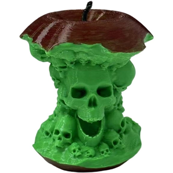 3d Skull Sculpture with Fruit Core Design Fruit Ornament Spooky Skeleton Miniatures Scary Decoration Skull Fruit Figurine