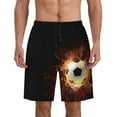 thumbnail image 1 of 3d Soccer Ball Men'S Beach Pants Quick Dry Short Swim Trunks With With Pockets And Mesh Lining Swimwear Beach Bathing Shorts Large, 1 of 1
