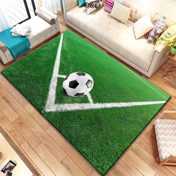 3d Soccer Football Carpet Sports Pattern Carpets for Living Room Rugs Camping Picnic Mat Anti-Slip Rug Crawl Mat Gift