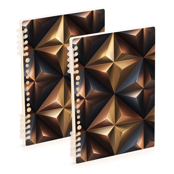 3d Symmetrical Pattern Abstract Notebook Detachable Coil Notebook Diary Plan Book A5 Size 60 Pages 1 Pack