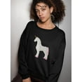 thumbnail image 1 of 3d White Unicorn With Pink Mane Sweatshirt Women -Image by Shutterstock, Female 3X-Large, 1 of 4