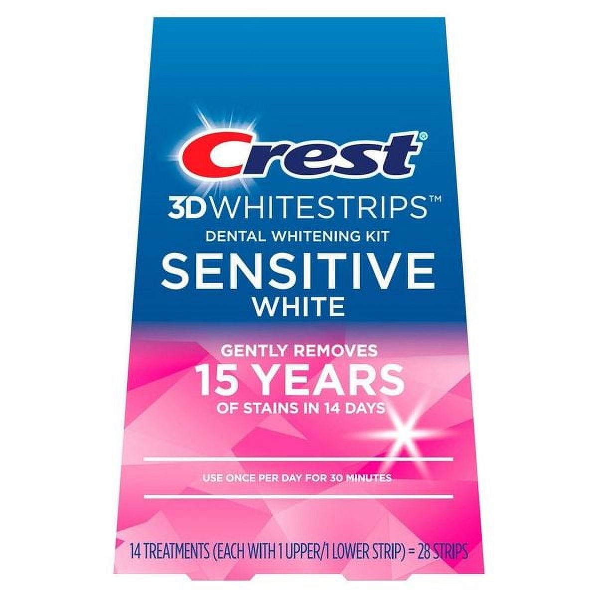 Crest 3d Whitestrips Sensitive White Teeth At Home Whitening Kit