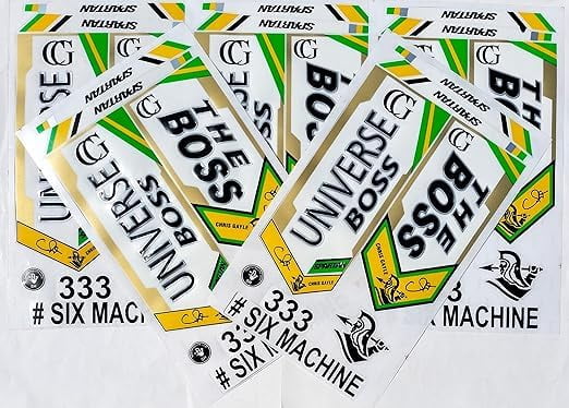 3d laminated cricket bat sticker - Walmart.com