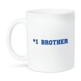 thumbnail image 1 of 3dRose, #1 Brother - Number One Bro - dark blue text - Sibling Gifts for big elder younger little brothers, 15oz Mug, 1 of 7