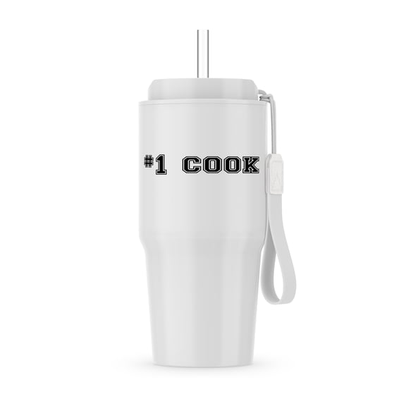 #1 Cook - Number One Best Cook - Black Text - Gifts For Good Professional Chefs Or Fans Of Cooking, 20oz Tumbler