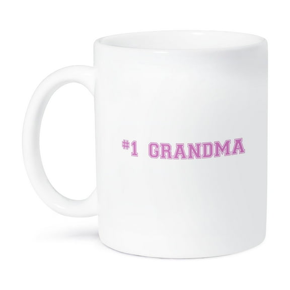 3dRose, #1 Grandma - Number One Grandma for worlds greatest and best grans - pink text grandmother gifts, 11oz Mug