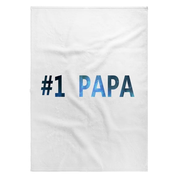 3dRose, #1 Papa - Number One Best Greatest Papa - Blue space texture text - good dad gifts for Fathers Day, 22x30 Bath Hand Pool Towel