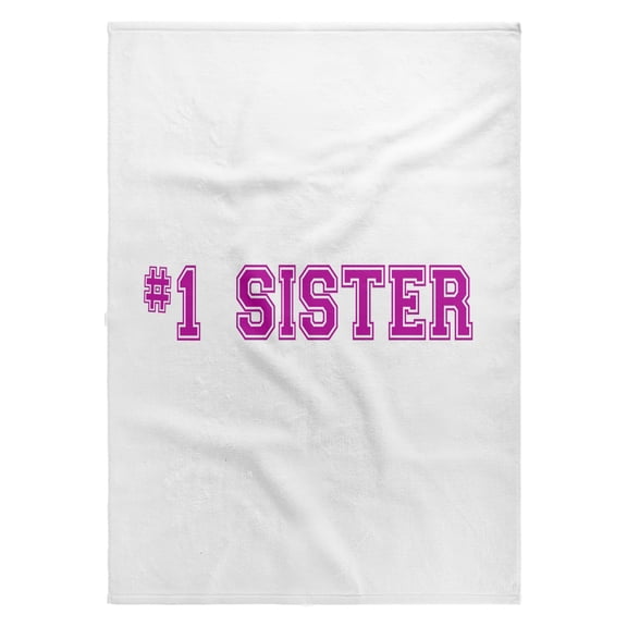 3dRose, #1 Sister - Number One Sister - pink text worlds greatest and best older younger big little sisters, 22x30 Bath Hand Pool Towel