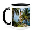 thumbnail image 1 of 3dRose, 1831 Cape Florida Lighthouse, 11oz Two-Tone Black Mug, 1 of 3