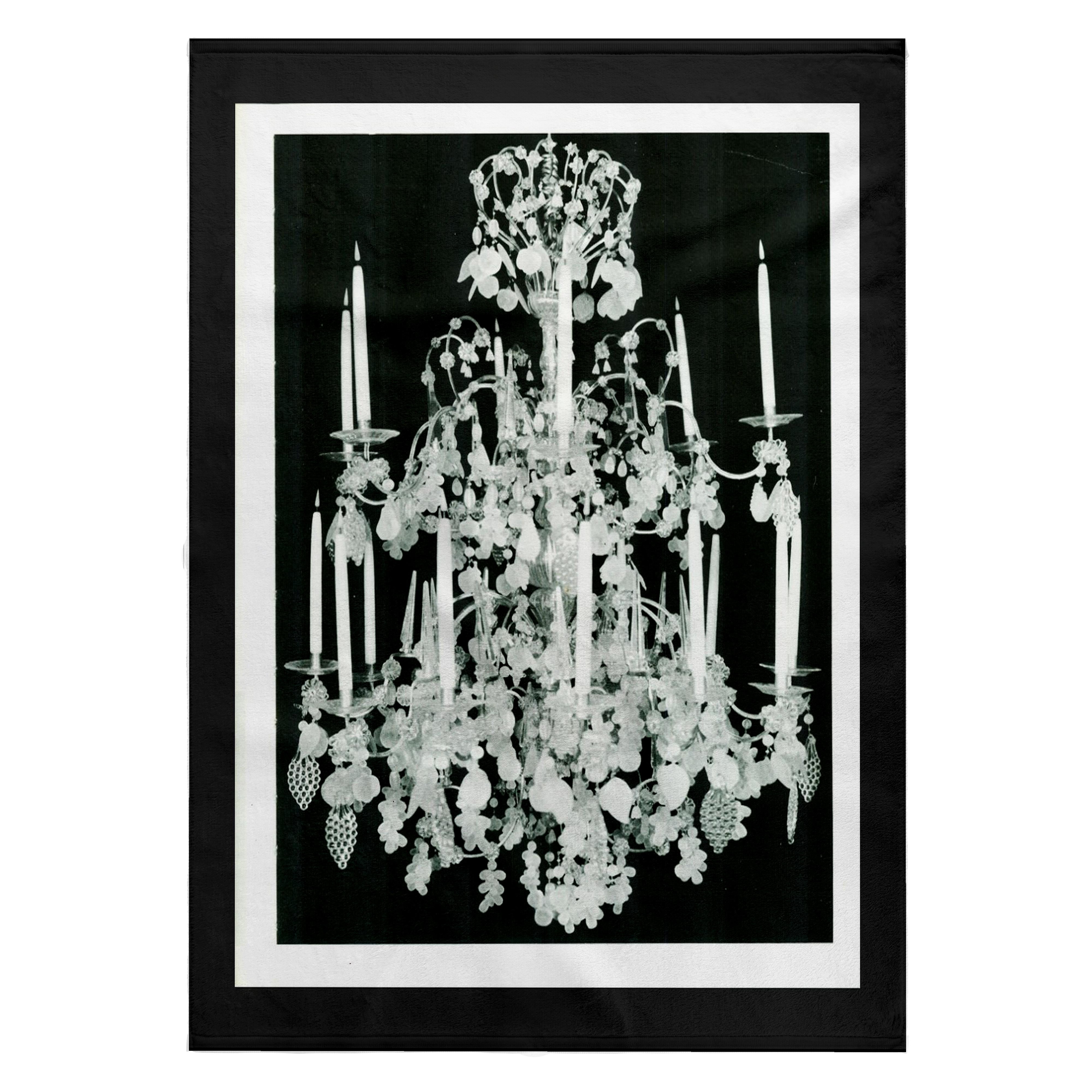 3dRose, 1920s Chrystal Chandelier, 22x30 Bath Hand Pool Towel
