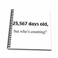 thumbnail image 1 of 3dRose, 25,567 days old but whos counting, Memory Book 12 x 12 inch, 1 of 1