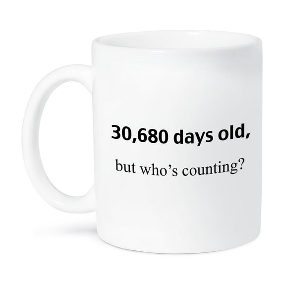 3dRose, 30,680 days old but whos counting, 15oz Mug