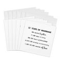thumbnail image 1 of 3drose, 32 Years of Marriage 32nd Wedding Anniversary in Months Days Hours, 6 Greeting Cards with Envelopes, 1 of 7