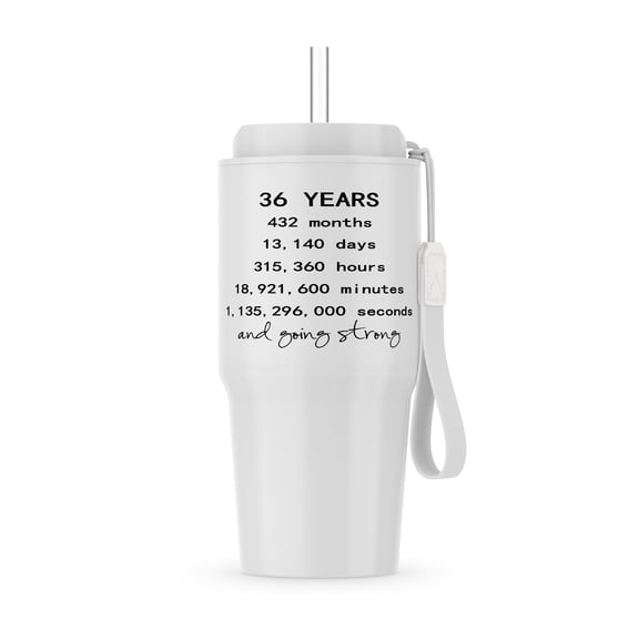 36 Years In Months Days Hours Minutes Seconds Anniversary Going Strong, 20oz Tumbler