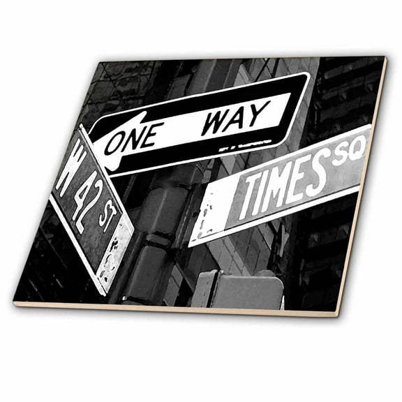 3dRose, 42 Street NY City, 12 Inch Ceramic Tile