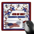 thumbnail image 1 of 3dRose, 4th of July Celebrate America Flag Stars and Firecrackers, MousePad, 1 of 7