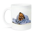 thumbnail image 1 of 3dRose, A Cute Pomeranian Pup Under A Bue Blanket, 11oz Mug, 1 of 7