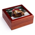 thumbnail image 1 of 3dRose, A Guinea Pig wearing a Santa Hat and Scarf, Jewelry Box 5.5x5.5 inch with 4 inch tile, 1 of 8