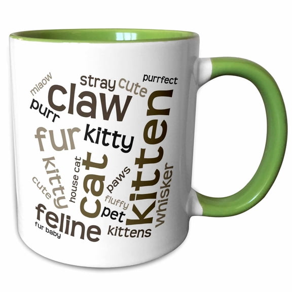 3drose, a Little Chef and a Cute Cupcake - Girl Edition, 11oz Two-tone Green Mug