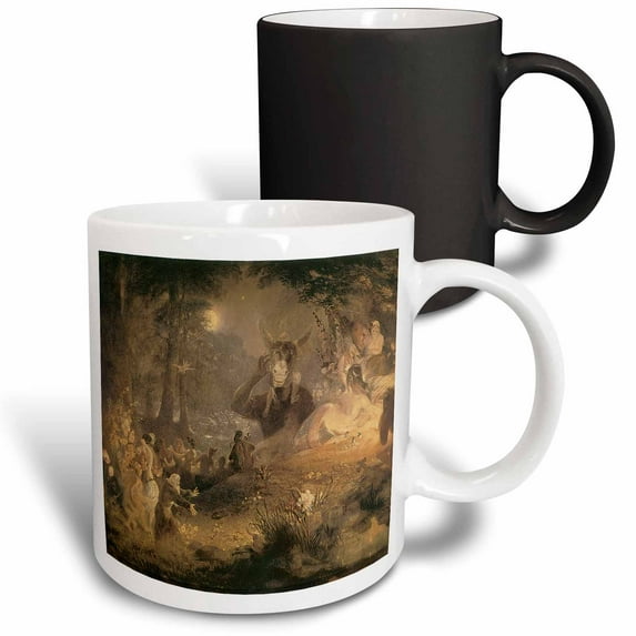 3drose, a Midsummer Nights Dream John Lamb 1834 Fairy Painting, 11oz Magic Transforming Mug