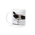thumbnail image 1 of 3drose, a Black Skimmer Chick Walking on the Hot Sand., 11oz Mug, 1 of 6