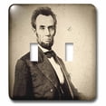thumbnail image 1 of 3dRose, Abraham Lincoln Stereoview Card Sepia, double toggle switch, 1 of 1