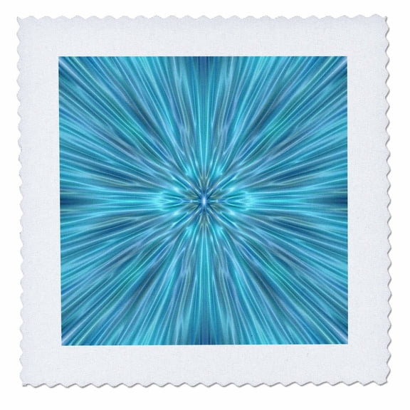 3dRose, Abstract Blues, 14x14 inch quilt square