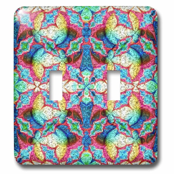 3dRose, Abstract Digital Art 2 by Angelandspot, double toggle switch