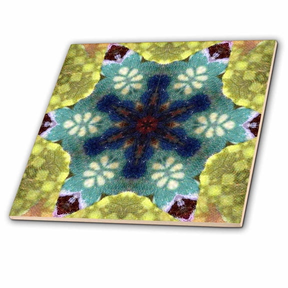 3dRose, Abstract Kaleidoscope Digital Design , 8 Inch Ceramic Tile